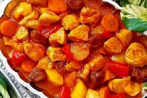 آسون ترین روش پخت تاس کباب بدون گوشت + نحوه تهیه 