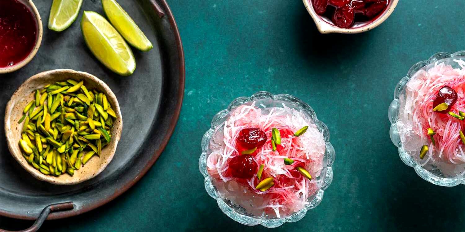 خودت رو یه فالوده شیرازی بدون شکر و رژیمی مهمان کن + طرز تهیه 