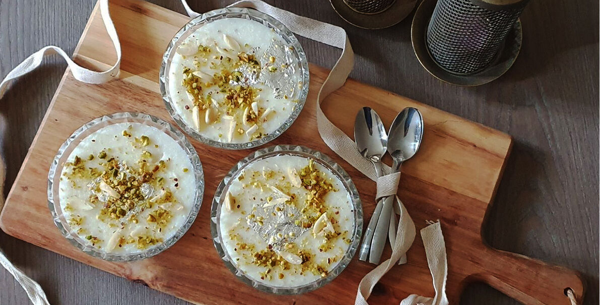 فرنی با جو پرک؛ یه صبحانه رژیمی برای تو که گیاهخواری + طرز تهیه 