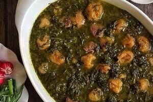 خورشت آلو اسفناج بدون گوشت و با قارچ؛ چه شود! + طرز تهیه 