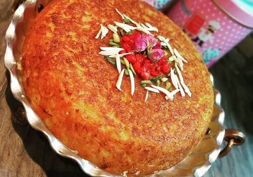 ته چین قارچ ؛ بهترین غذای مجلسی بدون گوشت برای گیاهخواران + طرز تهیه 