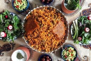 لوبیا پلوی مجلسی و بدون گوشت ؛ مخصوص گیاهخوران + طرز تهیه 