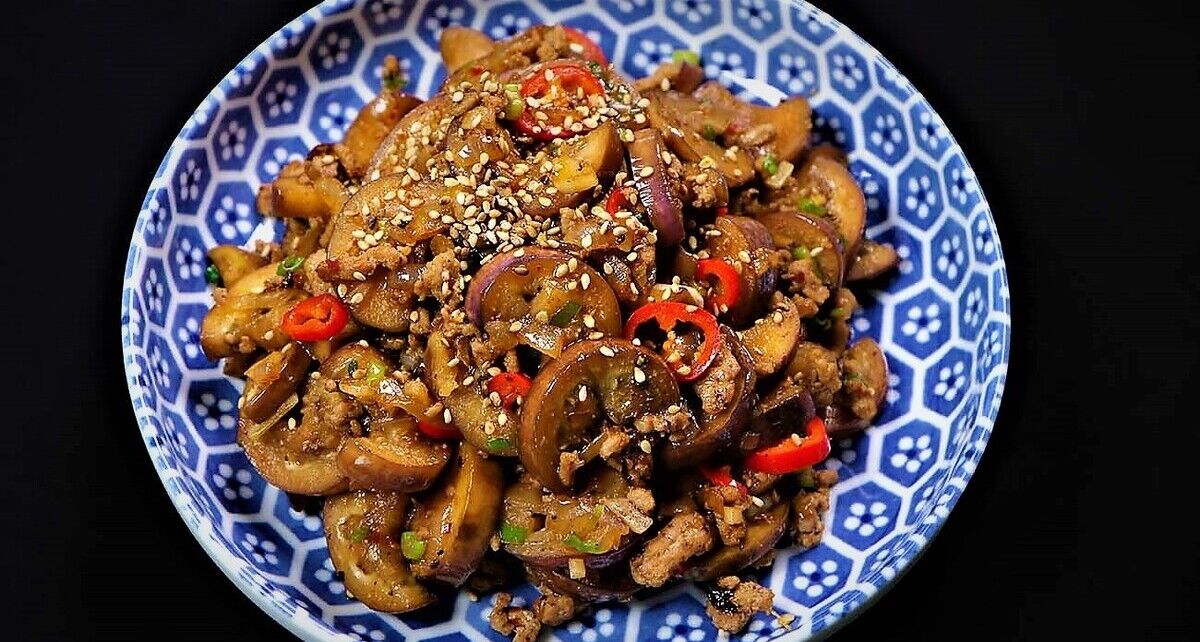 خوراک کدو سبز با قارچ؛ آسون و رژیمی با پروتئین زیاد 