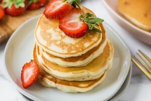 این مدل پنکیک بدون شیر درست میشه! | نحوه تهیه پنکیک گیاهی