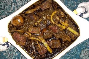 خورشت کنگر رو به سبک شیرازیا و بدون گوشت درست کن + نحوه تهیه 